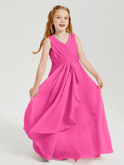 Abiti Damigella Stile Boho Lunghi In Chiffon Gonna A Cascata Azalea