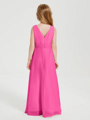 Abiti Damigella Stile Boho Lunghi In Chiffon Gonna A Cascata Azalea