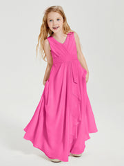 Abiti Damigella Stile Boho Lunghi In Chiffon Gonna A Cascata Azalea