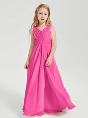 Abiti Damigella Stile Boho Lunghi In Chiffon Gonna A Cascata Azalea