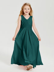 Abiti Damigella Stile Boho Lunghi In Chiffon Gonna A Cascata Pavone