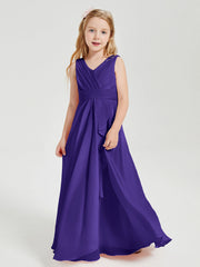 Abiti Damigella Stile Boho Lunghi In Chiffon Gonna A Cascata Regency