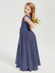 Abiti Damigella Stile Boho Lunghi In Chiffon Gonna A Cascata Tempesta
