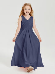 Abiti Damigella Stile Boho Lunghi In Chiffon Gonna A Cascata Tempesta