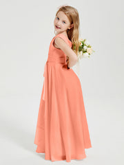 Abiti Damigella Stile Boho Lunghi In Chiffon Gonna A Cascata Tramonto