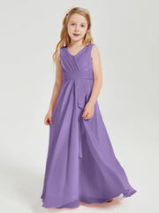 Abiti Damigella Stile Boho Lunghi In Chiffon Gonna A Cascata Tahiti
