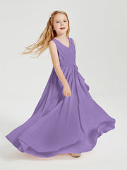 Abiti Damigella Stile Boho Lunghi In Chiffon Gonna A Cascata Tahiti