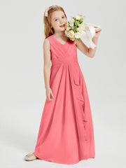 Abiti Damigella Stile Boho Lunghi In Chiffon Gonna A Cascata Cocomero