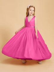 Abiti Damigella Junior In Tulle Top In Raso Fiocco Glamour Azalea