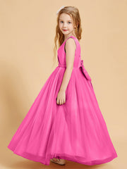 Abiti Damigella Junior In Tulle Top In Raso Fiocco Glamour Azalea