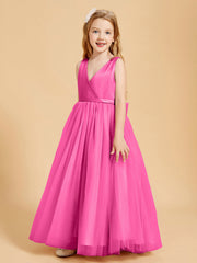 Abiti Damigella Junior In Tulle Top In Raso Fiocco Glamour Azalea