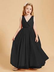 Abiti Damigella Junior In Tulle Top In Raso Fiocco Glamour Nero