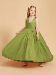 Abiti Damigella Junior In Tulle Top In Raso Fiocco Glamour Trifoglio