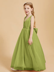 Abiti Damigella Junior In Tulle Top In Raso Fiocco Glamour Trifoglio