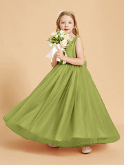 Abiti Damigella Junior In Tulle Top In Raso Fiocco Glamour Trifoglio