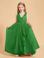 Abiti Damigella Junior In Tulle Top In Raso Fiocco Glamour Verde