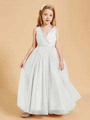 Abiti Damigella Junior In Tulle Top In Raso Fiocco Glamour Avorio