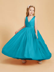 Abiti Damigella Junior In Tulle Top In Raso Fiocco Glamour Giada
