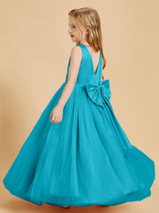 Abiti Damigella Junior In Tulle Top In Raso Fiocco Glamour Giada
