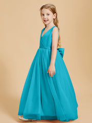 Abiti Damigella Junior In Tulle Top In Raso Fiocco Glamour Giada
