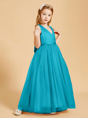 Abiti Damigella Junior In Tulle Top In Raso Fiocco Glamour Giada