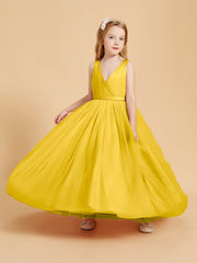 Abiti Damigella Junior In Tulle Top In Raso Fiocco Glamour Calendula