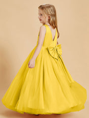 Abiti Damigella Junior In Tulle Top In Raso Fiocco Glamour Calendula