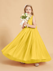 Abiti Damigella Junior In Tulle Top In Raso Fiocco Glamour Calendula