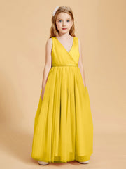 Abiti Damigella Junior In Tulle Top In Raso Fiocco Glamour Calendula