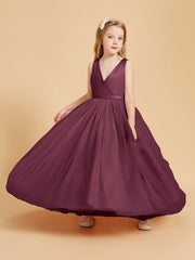 Abiti Damigella Junior In Tulle Top In Raso Fiocco Glamour Gelso