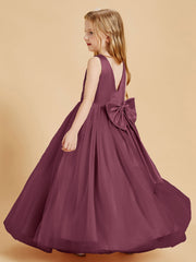 Abiti Damigella Junior In Tulle Top In Raso Fiocco Glamour Gelso