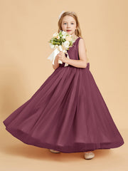 Abiti Damigella Junior In Tulle Top In Raso Fiocco Glamour Gelso