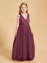 Abiti Damigella Junior In Tulle Top In Raso Fiocco Glamour Gelso