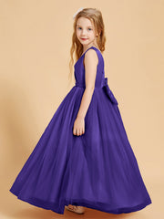 Abiti Damigella Junior In Tulle Top In Raso Fiocco Glamour Regency
