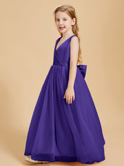 Abiti Damigella Junior In Tulle Top In Raso Fiocco Glamour Regency