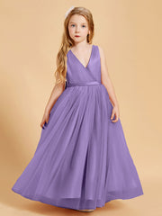 Abiti Damigella Junior In Tulle Top In Raso Fiocco Glamour Tahiti