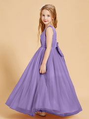 Abiti Damigella Junior In Tulle Top In Raso Fiocco Glamour Tahiti