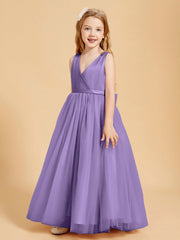 Abiti Damigella Junior In Tulle Top In Raso Fiocco Glamour Tahiti