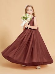 Abiti Damigella Junior In Tulle Top In Raso Fiocco Glamour Terracotta