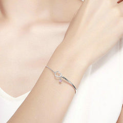 Braccialetto Con Ciondolo A Cuore In Argento Sterling