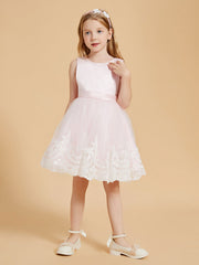 Abito Da Damigella Al Ginocchio Con Top In Raso E Gonna In Tulle