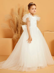 Abito Da Ballo In Tulle Con Scollo Rotondo