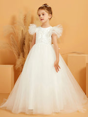 Abito Da Ballo In Tulle Con Scollo Rotondo