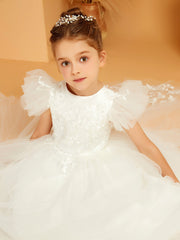 Abito Da Ballo In Tulle Con Scollo Rotondo