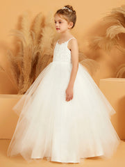 Abito Da Damigella Stile Ball-Gown Con Spalline Sottili E Applicazioni In Pizzo