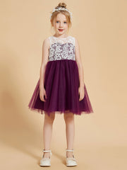 Eleganti Abiti Da Damigella Senza Maniche In Pizzo E Tulle