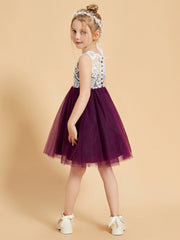 Eleganti Abiti Da Damigella Senza Maniche In Pizzo E Tulle