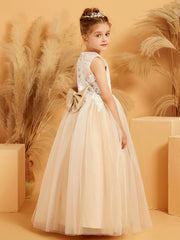 Abito Da Ballo In Tulle Con Scollo Effetto Illusione E Pizzo