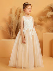 Abito Da Ballo In Tulle Con Scollo Effetto Illusione E Pizzo