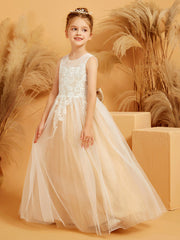 Abito Da Ballo In Tulle Con Scollo Effetto Illusione E Pizzo